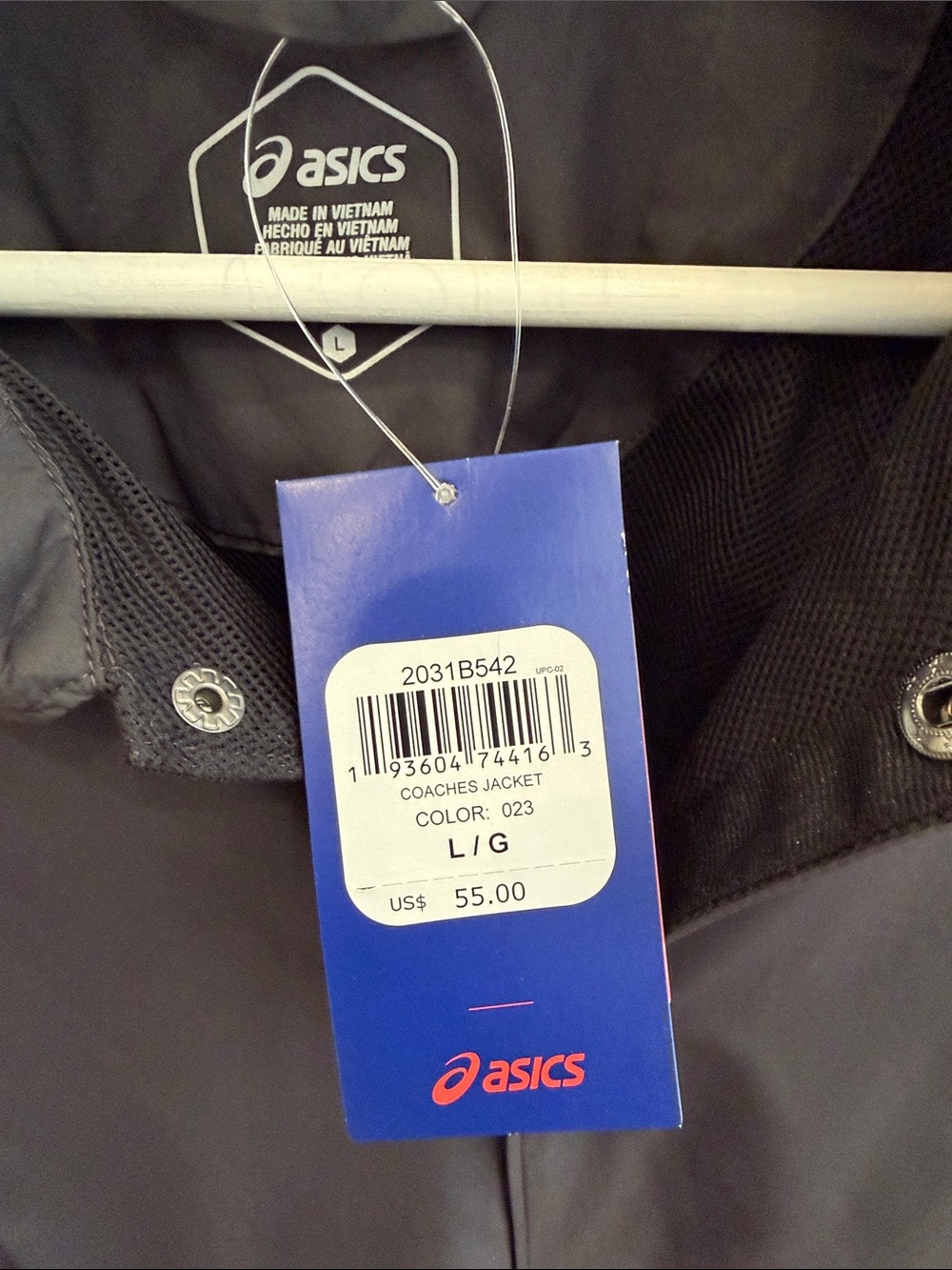 ASICS Men's coaches Jacket - Picture 3 of 10